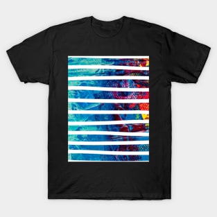 Colorful abstract pattern - line art graphic design T-Shirt